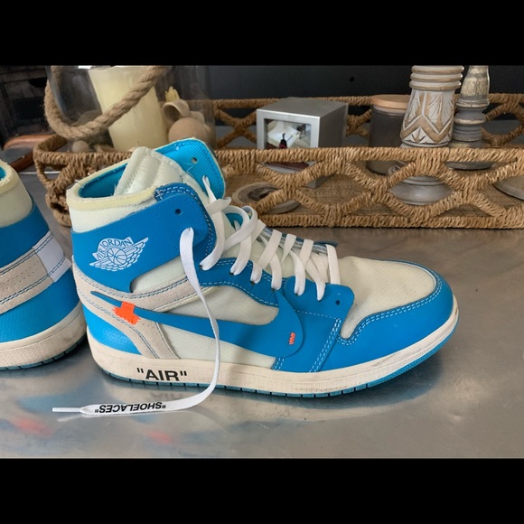 Jordan Off-White Retro 1 - high top - UNC blue - Picture 4 of 13